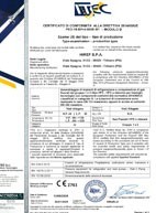 Uygunluk sertifikası - PED (2014/68/EU)